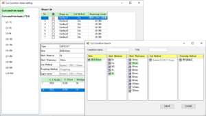 Optimum machining condition setting with the same database as the machine